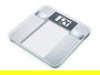 Beurer BG-13 Báscula Digital Diagnóstica con IMC de Vidrio y Análisis Corporal: Peso, Grasa, Agua, Masa Muscular