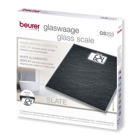 Beurer GS203 Báscula de Vidrio Pizarra Digital Beurer GS203 Báscula de Vidrio Pizarra Digital