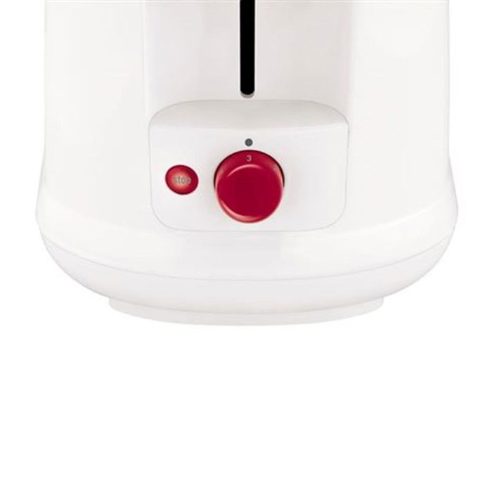Moulinex Tostadora Principio LT1601 - 2 Ranuras, 7 Niveles de Tostado, Función Descongelar y Calentador, 850 W, Blanca