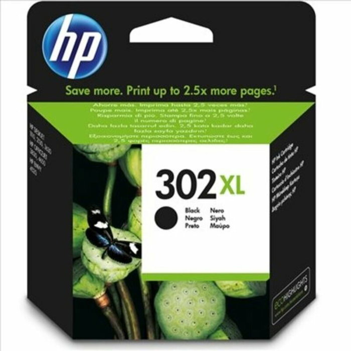 HP Cartucho de tinta 302 XL Negro de alto rendimiento (F6U68AE) inevitable