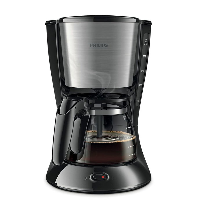 Philips Cafetera de filtro Daily HD7462/20 Negro y acero inoxidable Philips Cafetera de filtro Daily HD7462/20 Negro y acero inoxidable