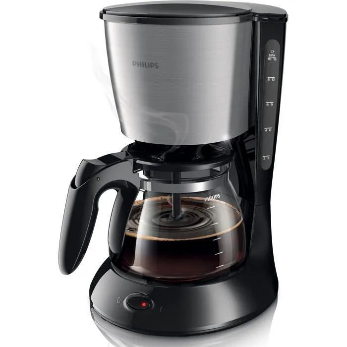 Philips Cafetera de filtro Daily HD7462/20 Negro y acero inoxidable