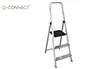 Q-connect Escalera de Aluminio 3 Peldaños 150 kg EN-131 590x400x1260 mm