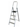 Q-connect Escalera de aluminio de 4 peldaños