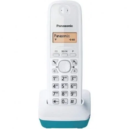 Panasonic Teléfono Inalámbrico DECT KX-TG1611 Blanco/Azul (KX-TG1611GC)