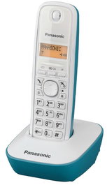 Panasonic Teléfono Inalámbrico DECT Azul - Viene en Color Azul, Tecnología DECT 6.0 para Llamadas Nítidas y Alcance Amplio en Casa u Oficina, Diseño Moderno y Funciones Prácticas