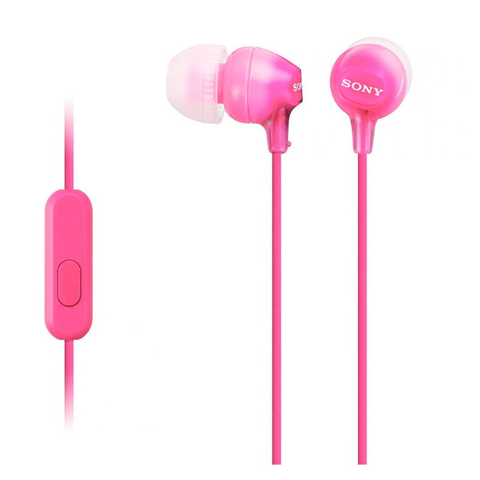 Sony MDR-EX15APPI Auriculares In-Ear Rosa con Micrófono