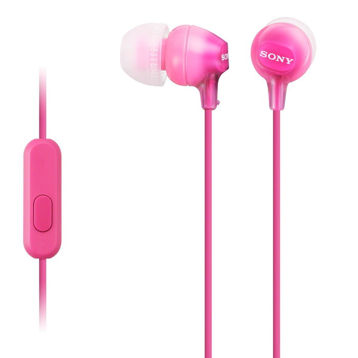 Sony MDR-EX15APPI Auriculares In-Ear Rosa con Micrófono