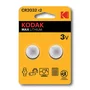 Kodak ULTRA CR2032 Pilas de Botón de Litio, Pack de 2