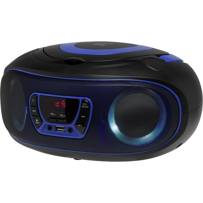 Denver TCL-212BTBLUE Reproductor de CD portátil Azul y Negro Denver TCL-212BTBLUE Reproductor de CD portátil Azul y Negro