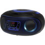 Denver TCL-212BTBLUE Reproductor de CD portátil Azul y Negro