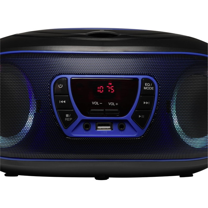 Denver TCL-212BTBLUE Reproductor de CD portátil Azul y Negro Denver TCL-212BTBLUE Reproductor de CD portátil Azul y Negro