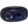 Denver TCL-212BTBLUE Reproductor de CD portátil Azul y Negro