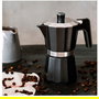Cafetera Italiana Black Edition BRA 12 Tazas