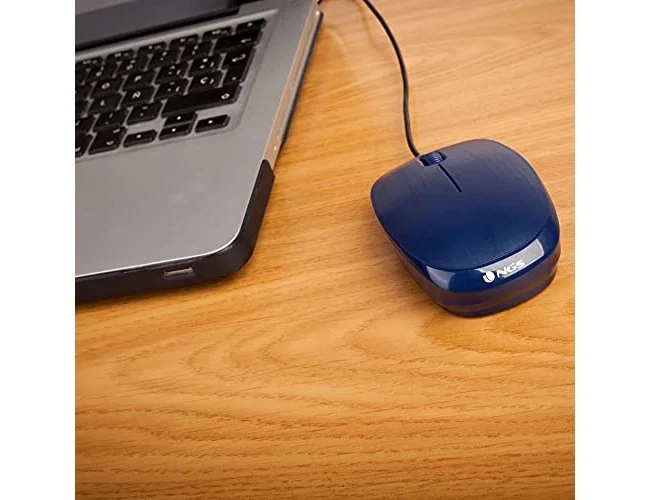 NGS Flame Ratón Óptico 1000 DPI Azul USB