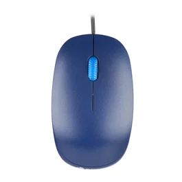 NGS Flame Ratón Óptico para PC, USB Tipo A, 1000 DPI, Diseño Ergonómico para Mano Derecha, Color Azul, 3 Botones con Rueda de Desplazamiento