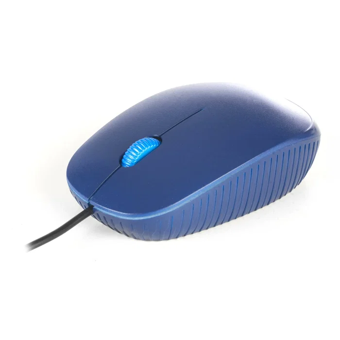 NGS Flame Ratón Óptico para PC, USB Tipo A, 1000 DPI, Diseño Ergonómico para Mano Derecha, Color Azul, 3 Botones con Rueda de Desplazamiento