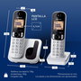 Teléfono Inalámbrico Panasonic KX-TGC212 Ambar Plateado Metalizado