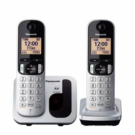 Teléfono Inalámbrico Panasonic KX-TGC212 Ambar Plateado Metalizado