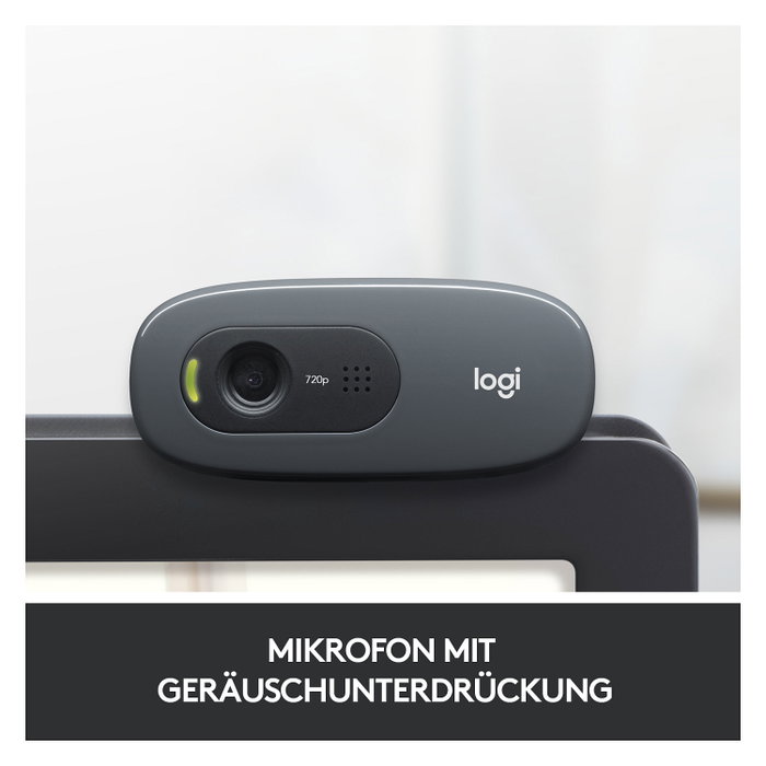 Logitech C270 HD Webcam Negro