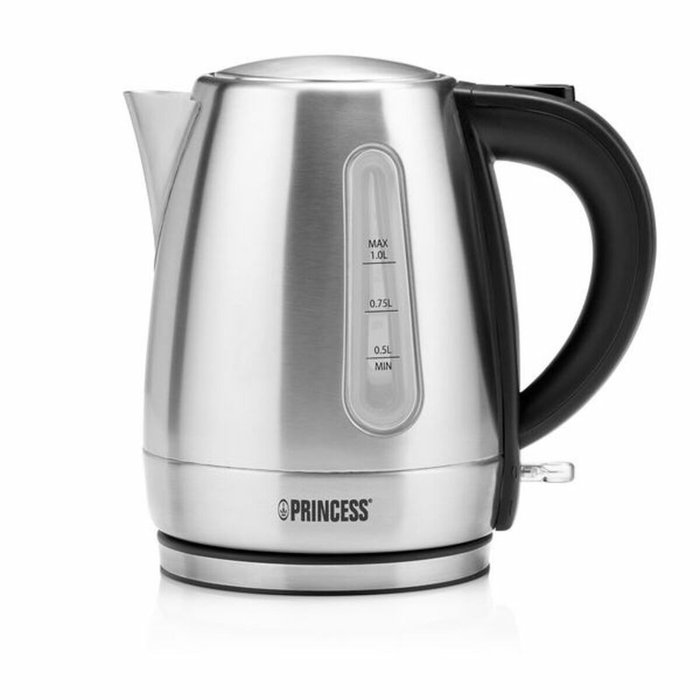 Princess Hervidor de Agua 236023, 1L, 2200W, Plateado