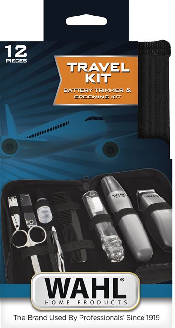 Wahl 9962-1816 Cortabarbas + Recortadora de Nariz, Orejas y Cejas Travel Kit