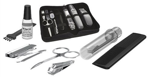 Wahl 9962-1816 Cortabarbas + Recortadora de Nariz, Orejas y Cejas Travel Kit