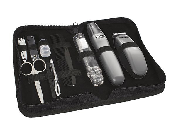 Wahl 9962-1816 Cortabarbas + Recortadora de Nariz, Orejas y Cejas Travel Kit
