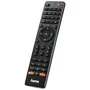 Hama 00012306 Mando a Distancia Universal 4 en 1 Preprogramado para 1000+ Dispositivos (TV, DVD, Blu-ray, STB) con Teclas a Color y Botones Smart TV, Alcance 10m