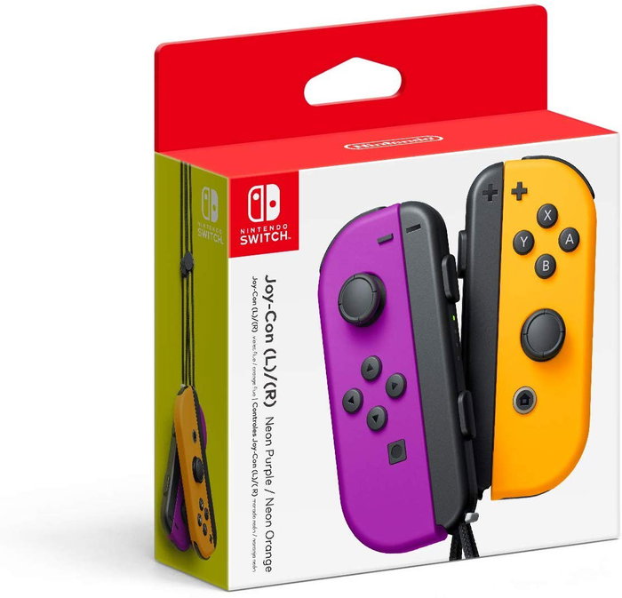 Nintendo Joy-Con Set de 2 Lila Neón/Naranja Neón