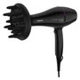 Philips Drycare Advanced Pro - Secador de Pelo Profesional 2200W con Motor AC, Tecnología Iónica, Difusor y Boquilla Concentradora, 6 Velocidades, Aire Frío, Negro
