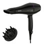 Philips Drycare Advanced Pro - Secador de Pelo Profesional 2200W con Motor AC, Tecnología Iónica, Difusor y Boquilla Concentradora, 6 Velocidades, Aire Frío, Negro