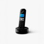 Philips Teléfono fijo inalámbrico D161 Negro con Manos Libres y Alcance de 300m