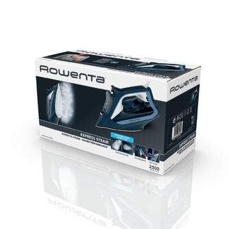 Rowenta Express Steam 2500W - Plancha de Vapor Profesional con Gran Depósito de Agua y Potente Vapor Continuo, Ideal para Todo Tipo de Tejidos y Planchado Rápido