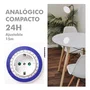 Silver Electronics 49402 Programador Analógico Eléctrico - Temporizador Diario de 24 Horas - 3600W - 250V - 16A - 50Hz - Compacto - Azul y Blanco