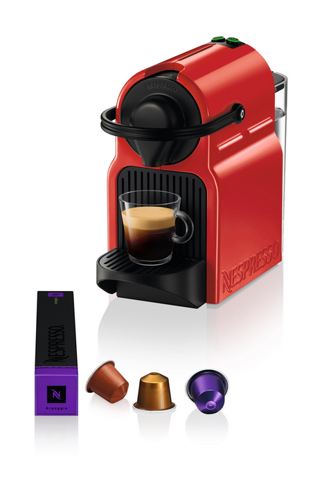 Krups Máquina de Cápsulas Nespresso Inissia XN1005K Roja Krups Máquina de Cápsulas Nespresso Inissia XN1005K Roja