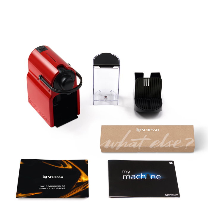 Krups Máquina de Cápsulas Nespresso Inissia XN1005K Roja Krups Máquina de Cápsulas Nespresso Inissia XN1005K Roja