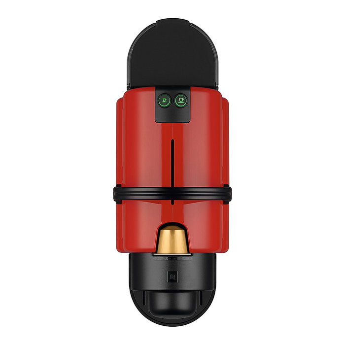 Krups Nespresso Inissia XN1005F Máquina de Café Espresso Automática, 19 bar, 1260 W, Cápsulas, Color Rojo