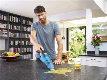 Black+Decker WDC-215-WA Recogeton Dustbuster Inalámbrico Aspira Líquidos y Sólidos con Batería de Litio