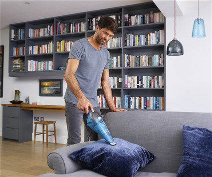 Black+Decker WDC-215-WA Recogeton Dustbuster Inalámbrico Aspira Líquidos y Sólidos con Batería de Litio