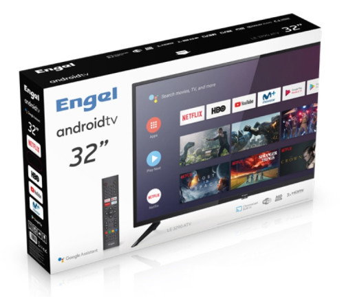 Smart TV Engel LE3290ATV 32" HD LED WiFi Negro