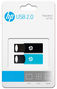 HP Pendrive v212w Pack de 2 - 64 GB USB 2.0 - Color Negro y Azul