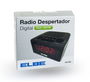Elbe CR-932 Radio Despertador Digital AM/FM con Pantalla LED 6'' y Memoria 20 Emisoras
