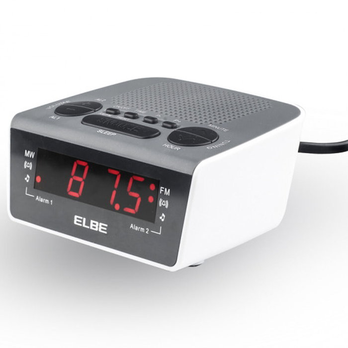 Elbe CR-932 Radio Despertador Digital AM/FM con Pantalla LED