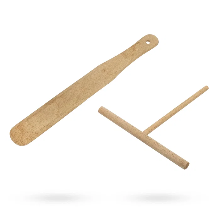 Tristar BP-2637 Crepera Eléctrica 1000W para Crepes y Tortillas, Plato Antiadherente Ø30 cm Negro, Incluye Espátula de Madera