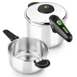 Olla Express Monix M911005 4 L + 6 L Acero Inoxidable 6 L 2 Piezas