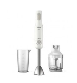 PHILIPS Batidora de mano 650W inox con picadora y vaso HR2535