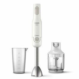 PHILIPS Batidora de mano 650W inox con picadora y vaso HR2535