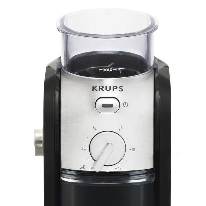 Krups GVX 242 Molinillo de café Negro y Cromo Krups GVX 242 Molinillo de café Negro y Cromo