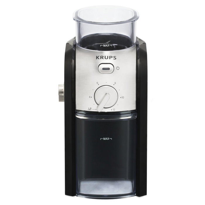 Krups GVX 242 Molinillo de café Negro y Cromo Krups GVX 242 Molinillo de café Negro y Cromo